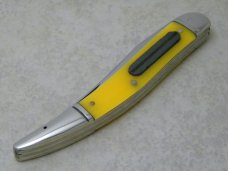 Western Boulder Colo. Made in USA  751 Stainless Yellow Toothpick Fish Knife c.1951-1978