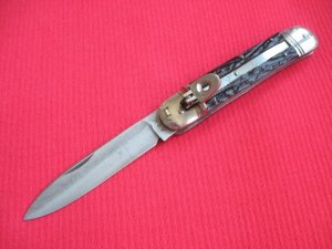 Vintage Rare A&K Solingen Germany Leverlock Switchblade Knife