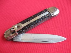 Vintage Rare A&K Solingen Germany Leverlock Switchblade Knife
