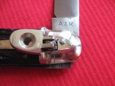 Vintage Rare A&K Solingen Germany Leverlock Switchblade Knife