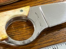 Smoky Mountain Knife Works "Eagle Claw" Pocket Skinner w/Smooth Bone Handle Japan