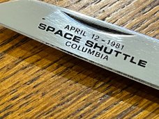 TSCO Space Shuttle Columbia Folding Knife w/Abalone Scales