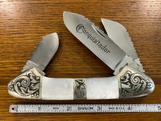 United Cutlery UC708 Conquistador 3-Blade Gunboart Canoe Folding Knife Japan