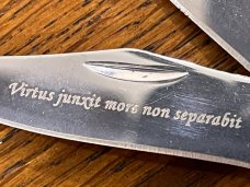 2-Blade Free Mason Folding Knife w/Bone Scales