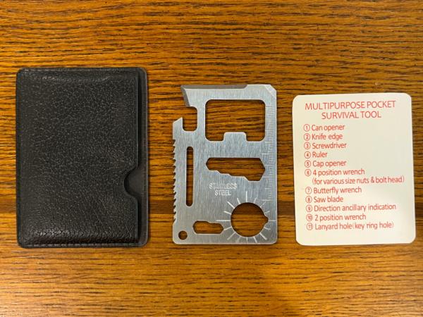 Unbranded Stainless Steel Multi-Purpose Pocket Survival Tool