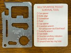 Unbranded Stainless Steel Multi-Purpose Pocket Survival Tool