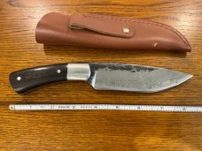 Virginia Blade Duke Dudley Hank Parker 8 7/8" Damascus Drop Point Hunting Knife