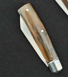 Bobby Toole Mammoth Native Slipjoint...Cpm154...fluted integral doved bolsters..4"..coa & pouch 