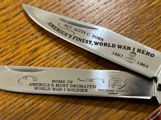 Standing Stone Cutlery SS0116RB Limited Ed Sgt. York Trapper Knife w/Jigged Red Bone Scales SN#020 