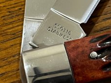 Standing Stone Cutlery SS0116RB Limited Ed Sgt. York Trapper Knife w/Jigged Red Bone Scales SN#020 