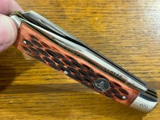 Standing Stone Cutlery SS0116RB Limited Ed Sgt. York Trapper Knife w/Jigged Red Bone Scales SN#020 