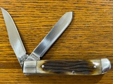 Standing Stone Cutlery SS0132CE 3" Trapper Folding Knife w/Jigged Brown Bone Scales