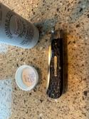 Great Eastern Cutlery #43 Antique Green Jig Bone UN X LD 