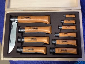 Opinel complete set #2 - #12 carbon steel
