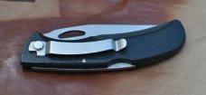 Gerber USA 450 Folder 1990's 4 1/2" Closed Never Used Or Honed 1/2 Serrated Pocket Clip Kraton Handl