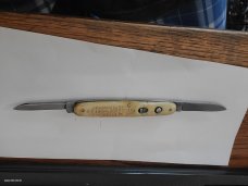 VINTAGE1906-1907 SCHRADE CUT CO WALDEN NY DOUBLE BUTTON AUTO KNIFE