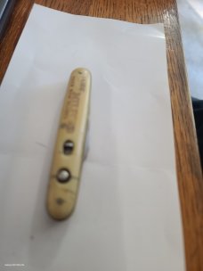 VINTAGE1906-1907 SCHRADE CUT CO WALDEN NY DOUBLE BUTTON AUTO KNIFE