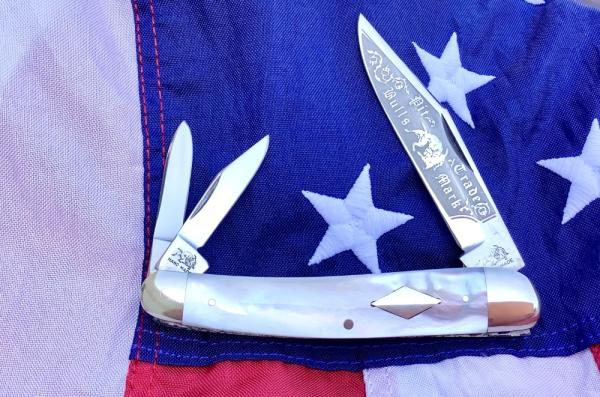 Vintage Bulldog Brand 4" Whittler w/ Nice Mother of Pearl Handles Vintage Bulldog Brand 4" Whittler w/ Nice Mother of Pearl Handles