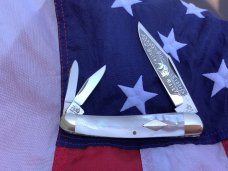 Vintage Bulldog Brand 4" Whittler w/ Nice Mother of Pearl Handles