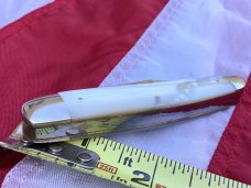 Vintage Bulldog Brand 4" Whittler w/ Nice Mother of Pearl Handles