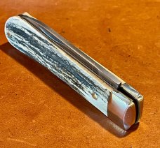 A Wright & Son Sheffield, England Gentlemen's Jack with Spearpoint Blade and Stag Scales