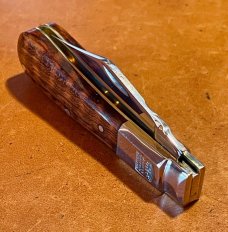 Taylor's Eye Witness Premium Barlow Clip with Snakewood Scales and Back Spring File work