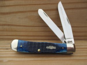 Case XX Blue Jigged Bone 6254 Trapper 