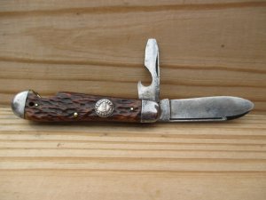 Remington "Endicott Johnson Shoes" Knife Easy Open w/caplifter