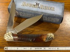 Rough Rider Cutlery RR475 2-Blade Knife w/Brown Bone Scales 