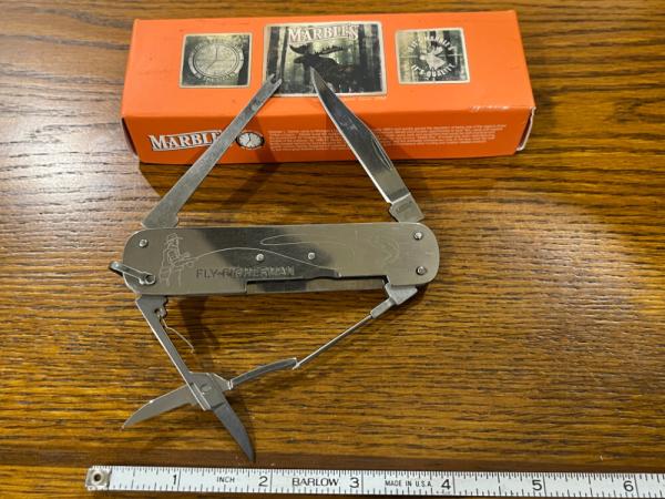 Marbles Fly Fisherman Stainless Steel Folding Knife