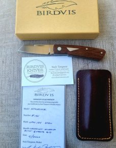 VA DAY SALE Birdvis #1 Hitchcock...Crosscut..Cpm154...3 5/8"..Nick's cert for #1...ALL SWAG. 