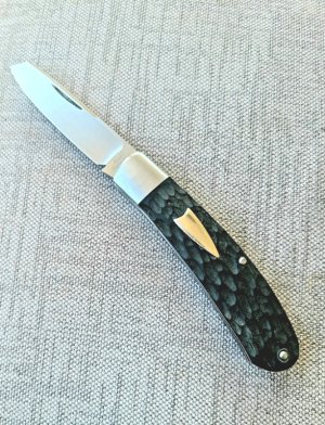 Dean Robertson Jigged Micarta Native...Cpm154..3 5/8"...#532..box..coa..pouch..new from maker