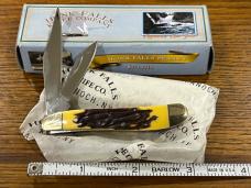 Honk Falls Napanoch HF-107IS 2-Blade Folding Knife w/Imitation Stag Scales