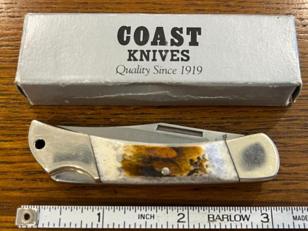Coast Cutlery IC CUT 7000-B Lockback Knife w/Bone Scales Japan