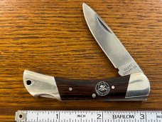 Coast Cutlery IC CUT 7100 Silver Moose Lockback Knife w/Wood Scales Japan