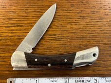 Coast Cutlery IC CUT 7100 Silver Moose Lockback Knife w/Wood Scales Japan