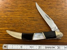 Frost Cutlery Ocoee River OC-109BHMP Toothpick Knife w/Buffalo Horn & MOP Scales