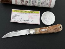 Great Eastern Cutlery GEC 47 Primative Percheron Bone 1 of 10 Viper 470114 serial no 08 