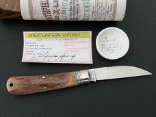 Great Eastern Cutlery GEC 47 Primative Percheron Bone 1 of 10 Viper 470114 serial no 08 