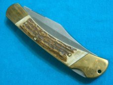 2007 STAG PUMA PRINCE GERMANY 210910 07/RC FOLDING HUNTER POCKET KNIFE KNIVES OLD SHEATH
