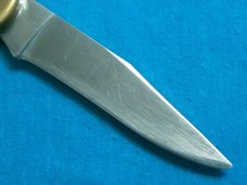 VINTAGE PARKER BONE LEOPARD JAPAN LOCKBACK FOLDING HUNTING SKINNING FOLDER POCKET KNIFE KNIVES OLD