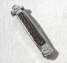 NEW A.G.A. CAMPOLIN 9" MALTESE GENUINE STAG MODIFIED BAYONET BLADE SOLID NICKEL SILVER BOLSTERS 