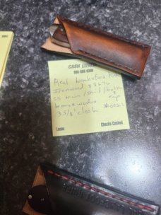 REAL LAMBSFOOT KNIFE..Aswhin Earl...#0022..3 5/8"..Ironwood....8670 steel..SS caps,bolsters & shield