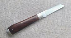 REAL LAMBSFOOT KNIFE..Aswhin Earl...#0022..3 5/8"..Ironwood....8670 steel..SS caps,bolsters & shield