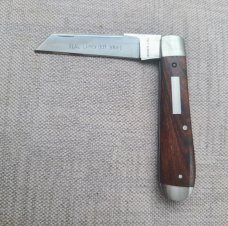 REAL LAMBSFOOT KNIFE..Aswhin Earl...#0022..3 5/8"..Ironwood....8670 steel..SS caps,bolsters & shield