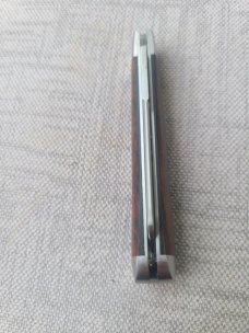 REAL LAMBSFOOT KNIFE..Aswhin Earl...#0022..3 5/8"..Ironwood....8670 steel..SS caps,bolsters & shield