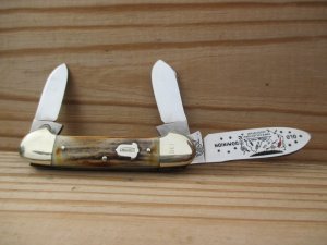 Bulldog Brand Stag Three Blade Canoe 