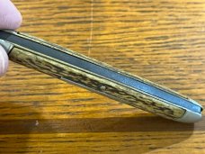 I*XL Wolstenholm 2-Blade Pen Knife w/Jigged Bone Scales England 