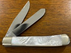 Hen & Rooster Bertram Cutlery 312MOP 1989 Ltd Ed PCC 2-Blade Trapper w/MOP Scales Germany SN#01