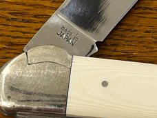 A. G. Russell Toothpick Knife w/Ivory Delrin Scales Japan 